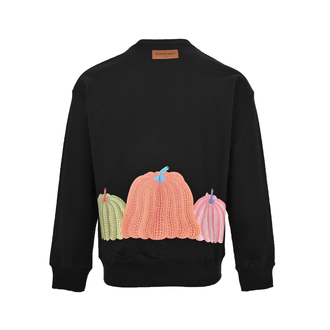 Pumpkin Print Crewneck Sweatshirt