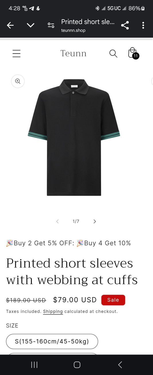 Letter Logo Print Short Sleeve T-SHIRT