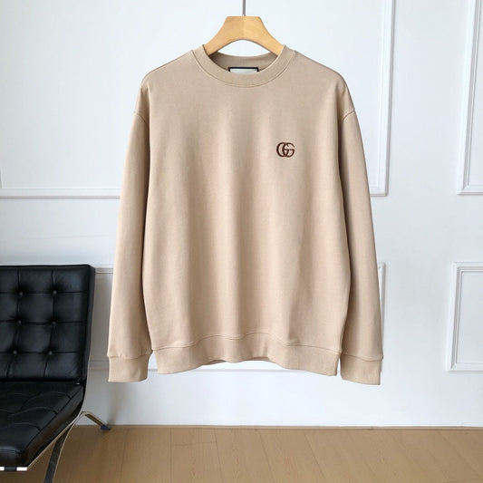 embroidered pullover sweatshirt