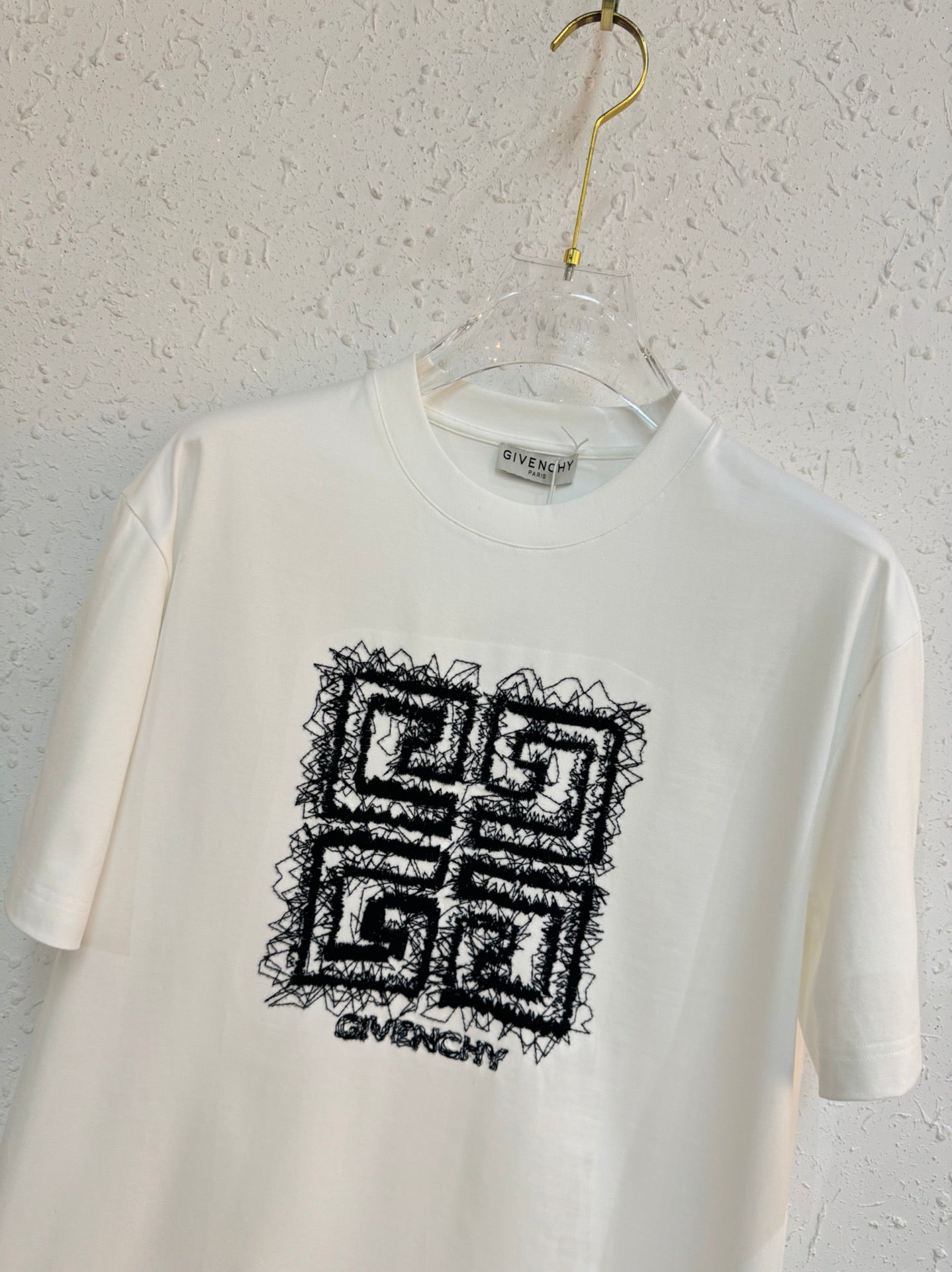 Embroidered crew neck T-shirt