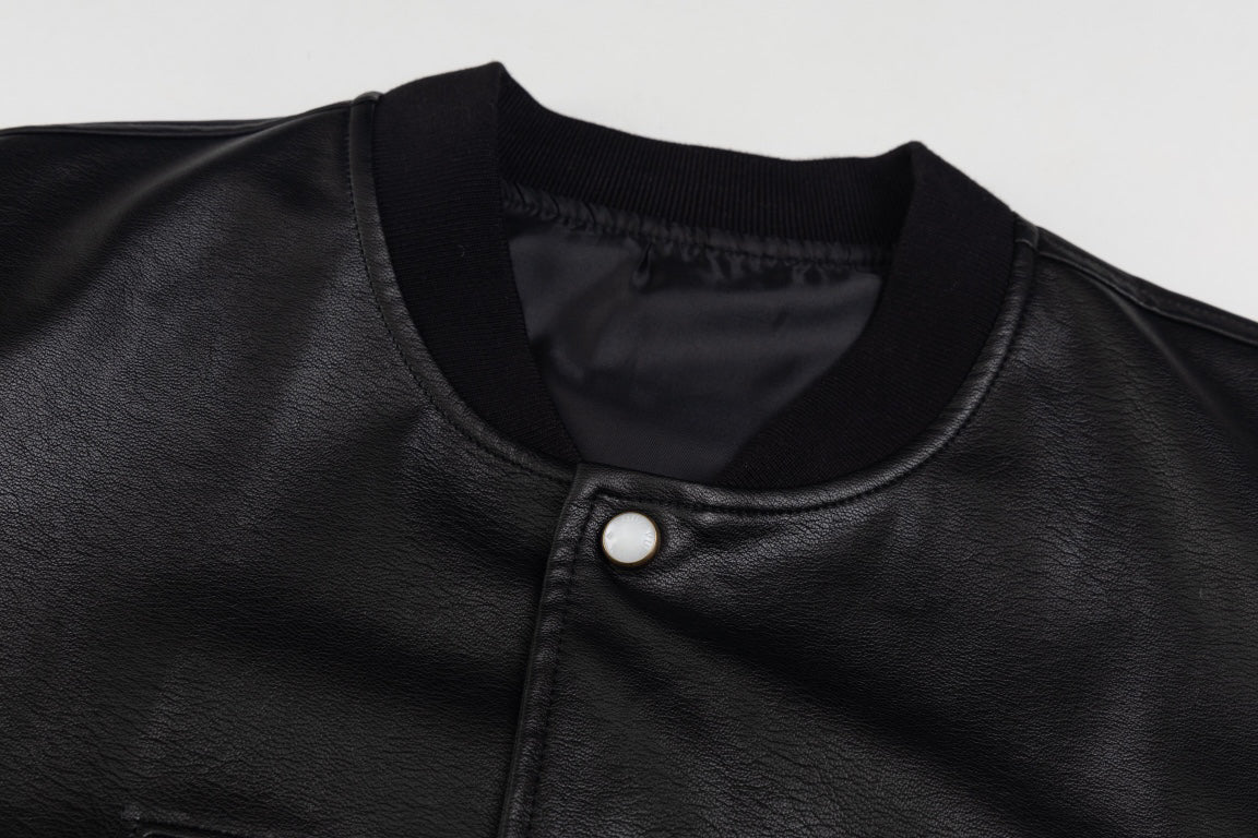 Baseball leather jacket