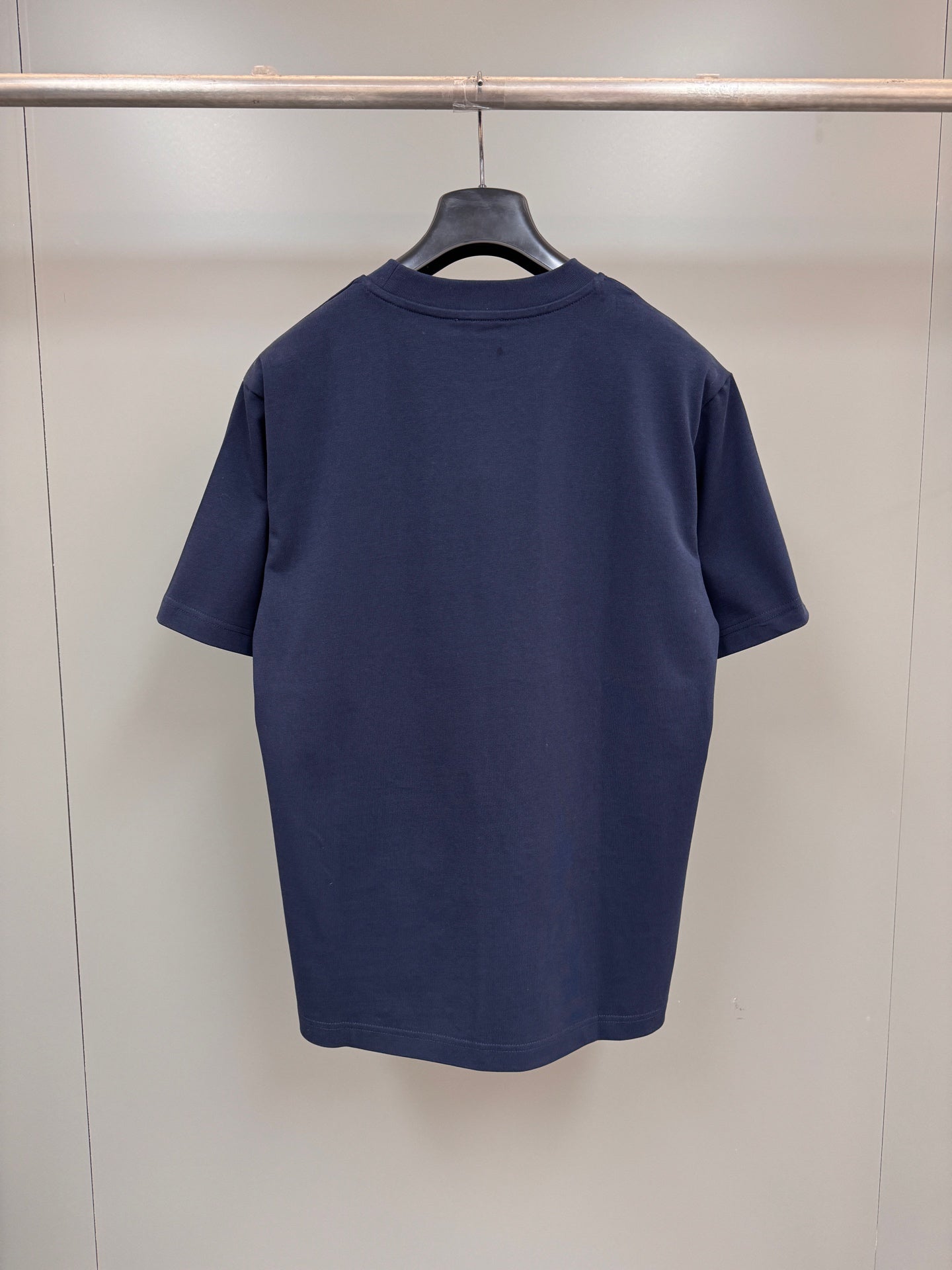 Blue cotton jersey short sleeves