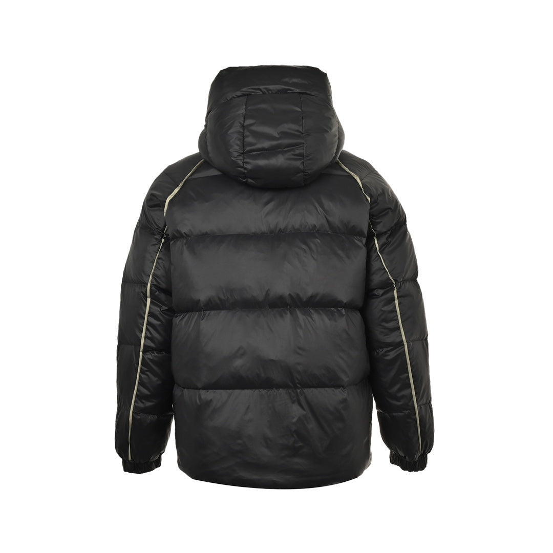 Black triangle down jacket