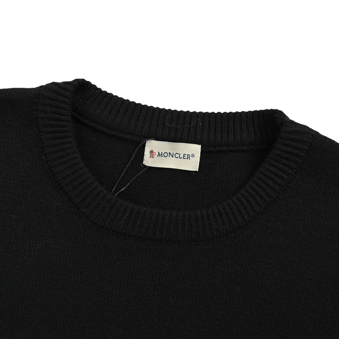 Jacquard lettering knitted sweater