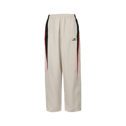 White and red stitching sports trousers