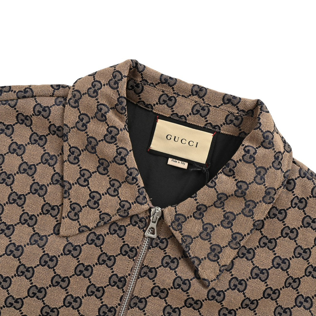 all over logo jacquard jacket