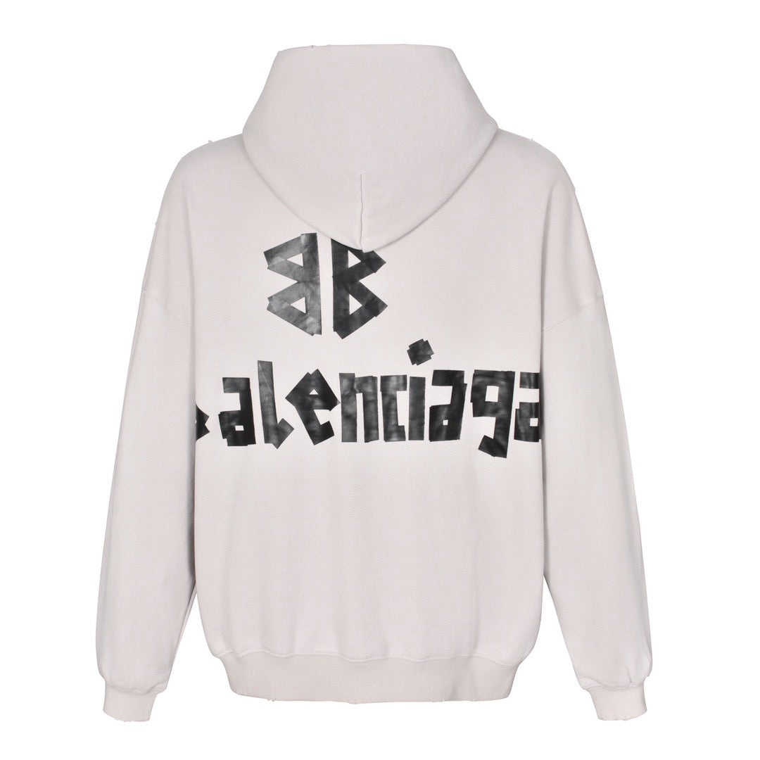 Hooded Sweatshirt tape hoodie