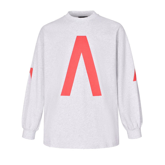 Printed crew neck long sleeve T-shirt