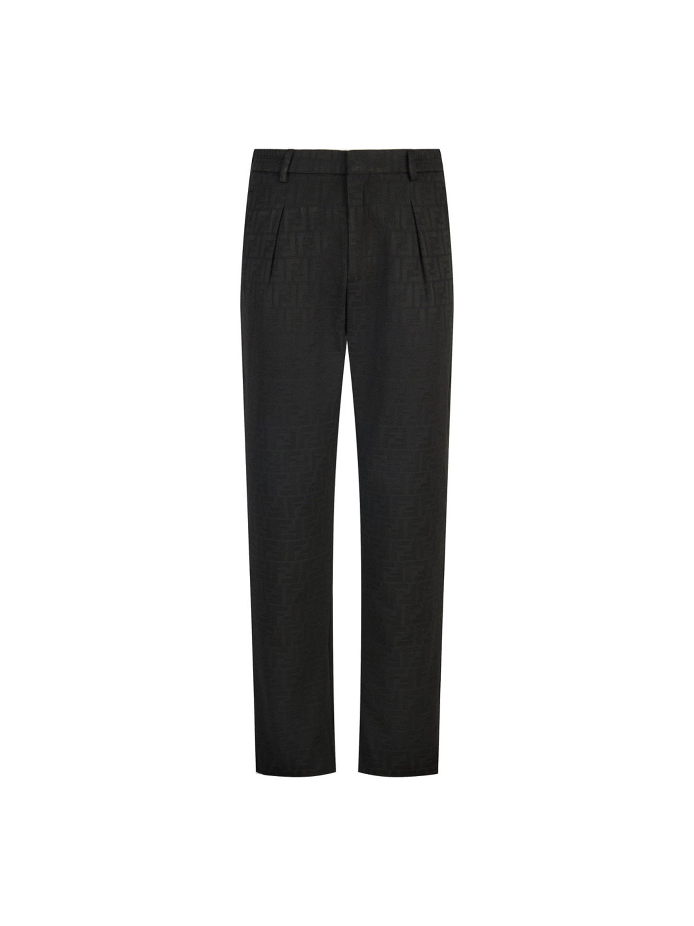 Monogram print suit trousers