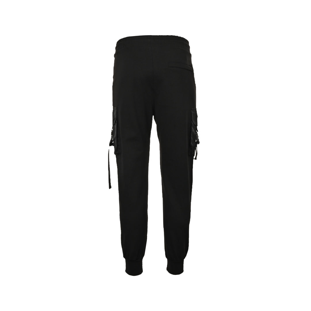 Side pocket buckle cargo trousers