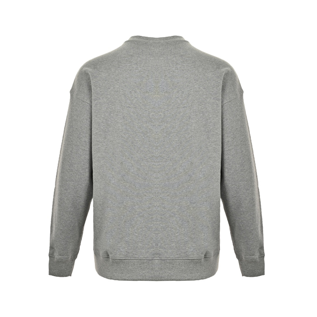 Round neck sweatshirt with triangle logo