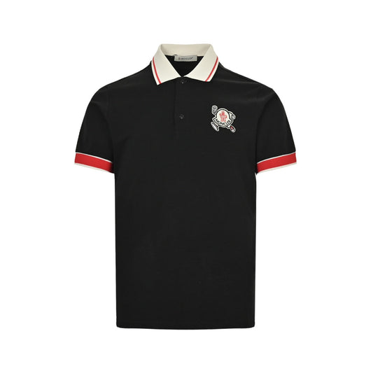 Running Man embroidered short sleeves