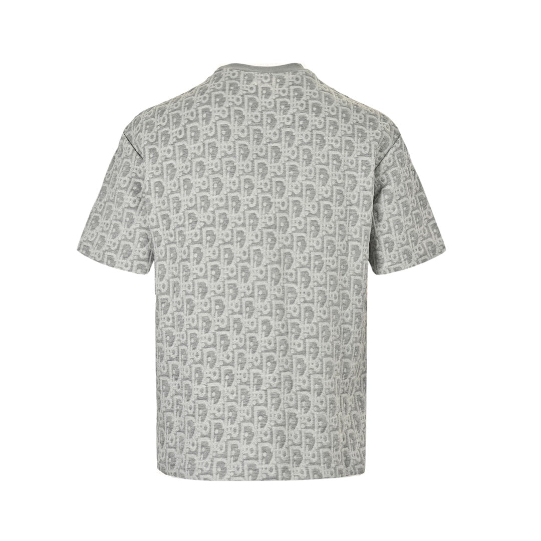 Full print monogram jacquard short sleeves